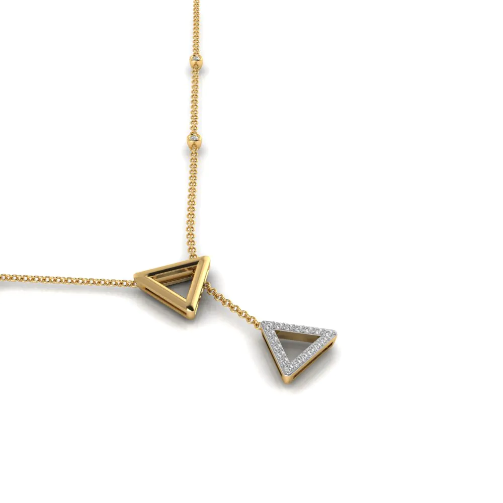 1 Silent Triangle Necklace - Image 1