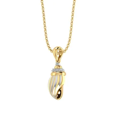 Midnight Conch Pendant