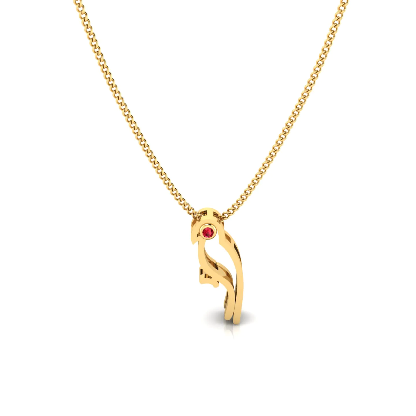 Ruby Feathers Pendant - Image 1