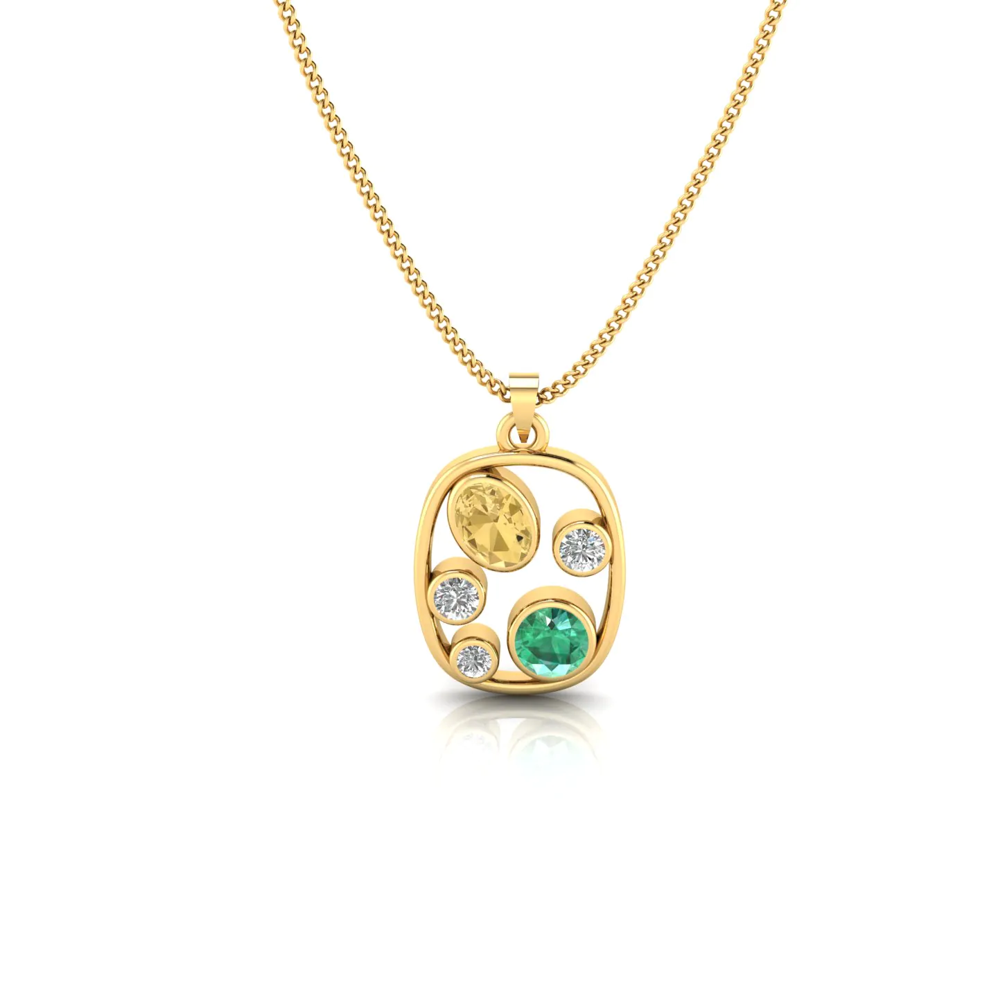YG V1 Treasure Square Pendant - Image 1