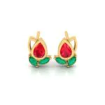 Ruby Tulip Earring