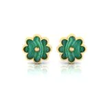 Mint Petal Earrings