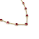 Crimson Dotline Necklace