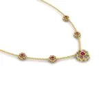 Ruby Blossom Necklace