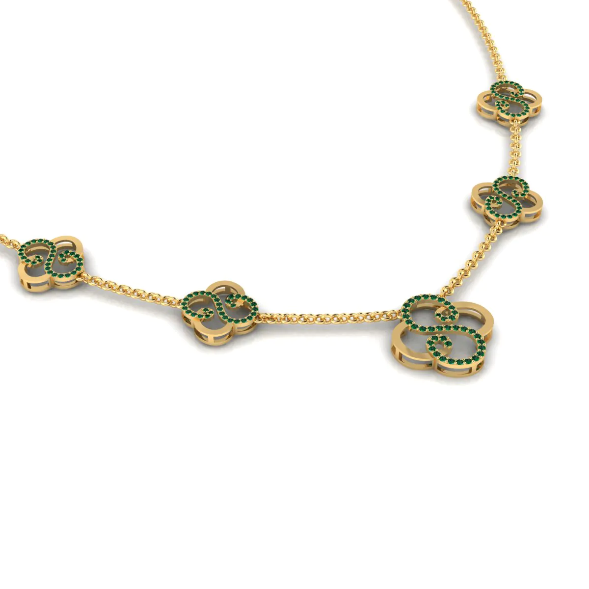 12 The Golden Swirl Necklace - Image 1