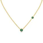 Green Daisy Necklace