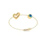 Heart Stream Gold Bracelet