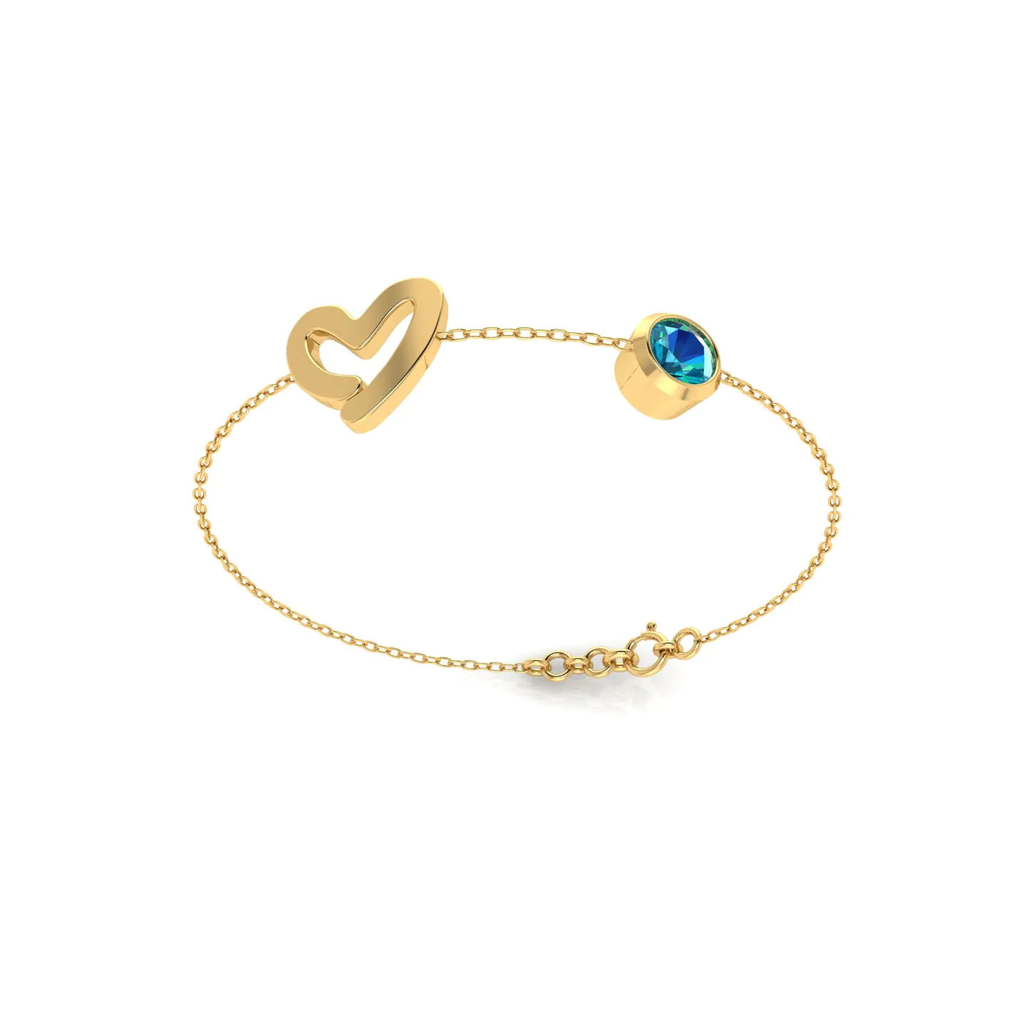 Heart Stream Gold Bracelet - Image 1