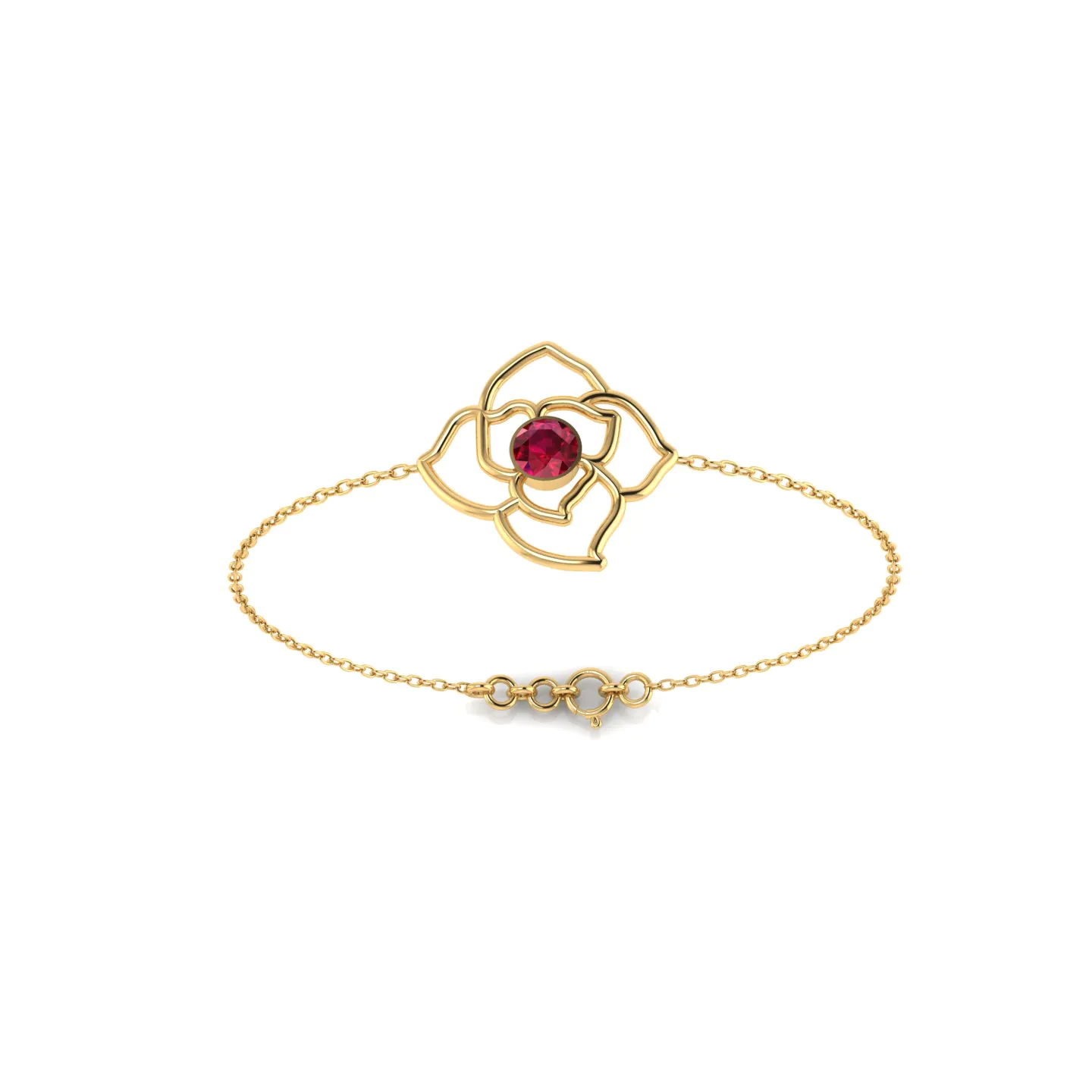 Blush Petal Gold Bracelet - Image 1