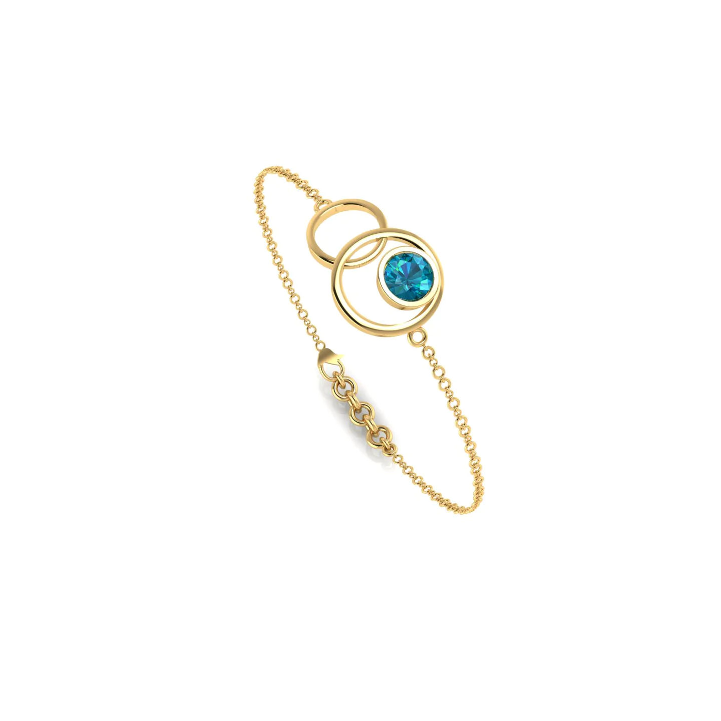 4 Twin Flame Gold Bracelet - Image 1