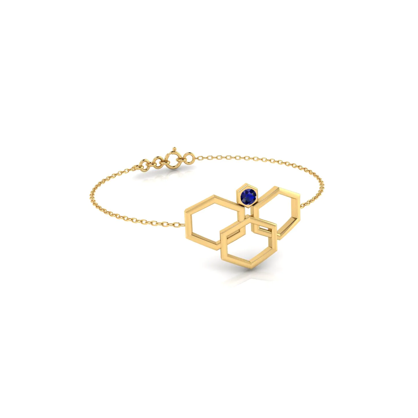 Hexa Ocean Golden Bracelet - Image 1