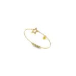 Twinkle Line Charm Gold Bracelet