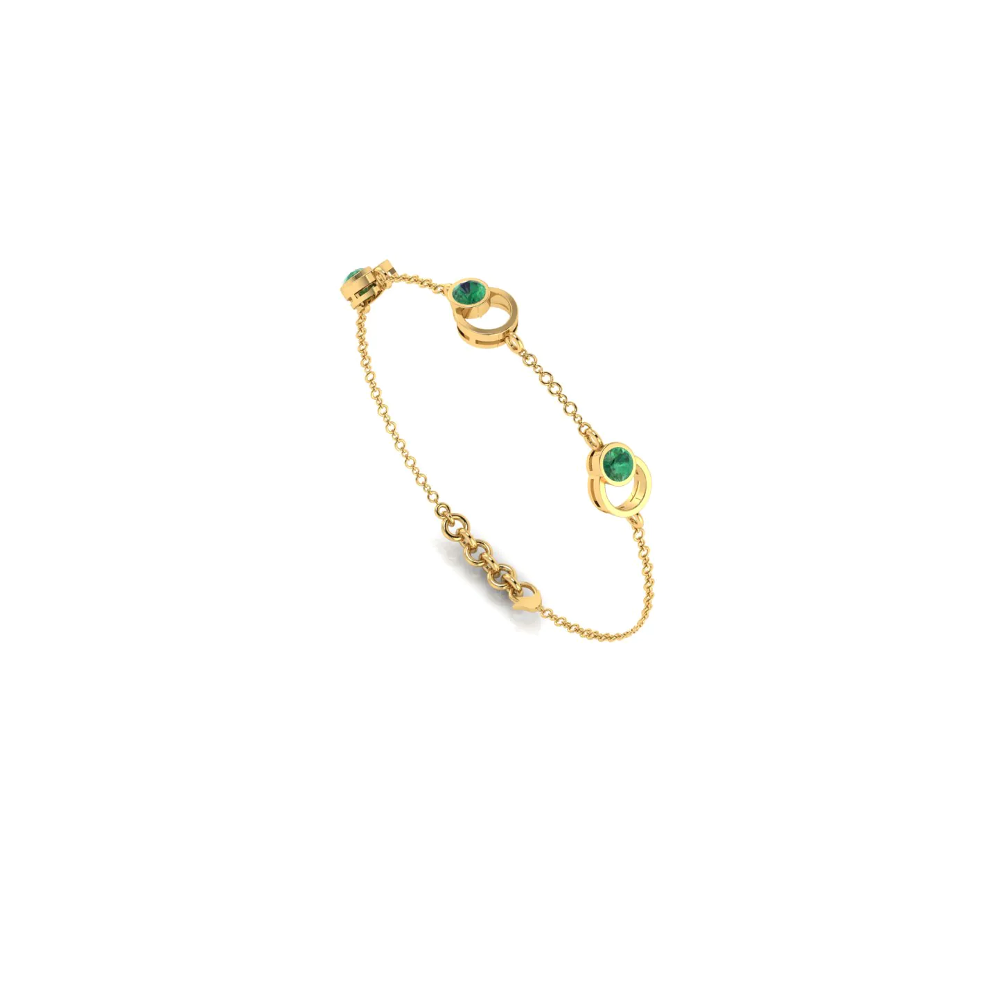 7 Leafline Orbits Gold Bracelet - Image 1